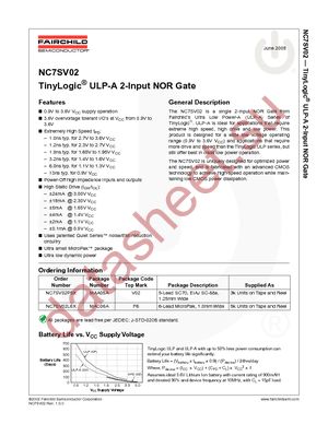 NC7SV02P5X datasheet  